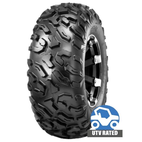 zoom 25x10x12 6 ply ATV Tyre P3059 Cypress OBOR E Marked 10770