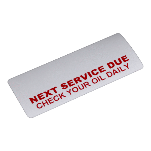 120.0360 1 Service Sticker