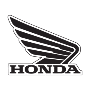 Honda Wing - R/H Tank Sticker - 133mm Black TRX 500/520