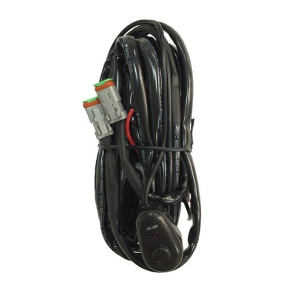 zoom LED Light Bar Wiring Loom 12v With Double Connector For Two Light Bars 8656